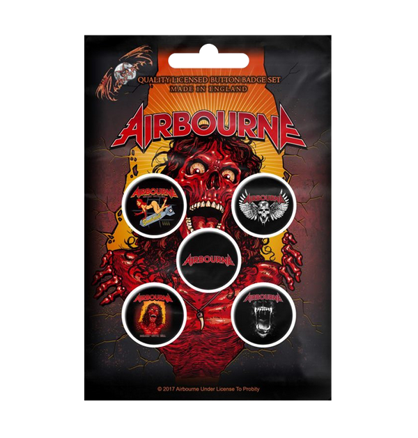 AIRBOURNE - 'Breakin' Outta Hell' Badge Set
