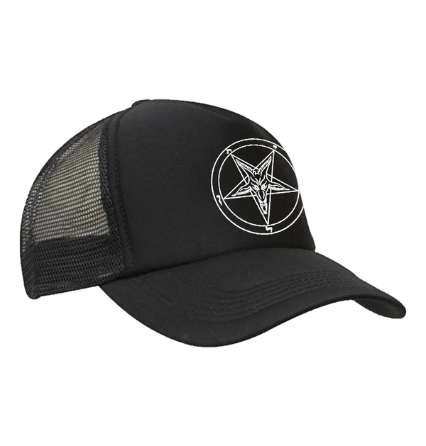 BAG OV BONES - 'Baphomet Pentagram' Trucker Cap (Black)