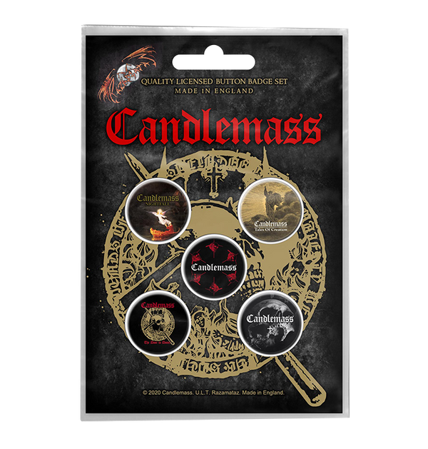 CANDLEMASS - 'The Door to Doom' Badge Set