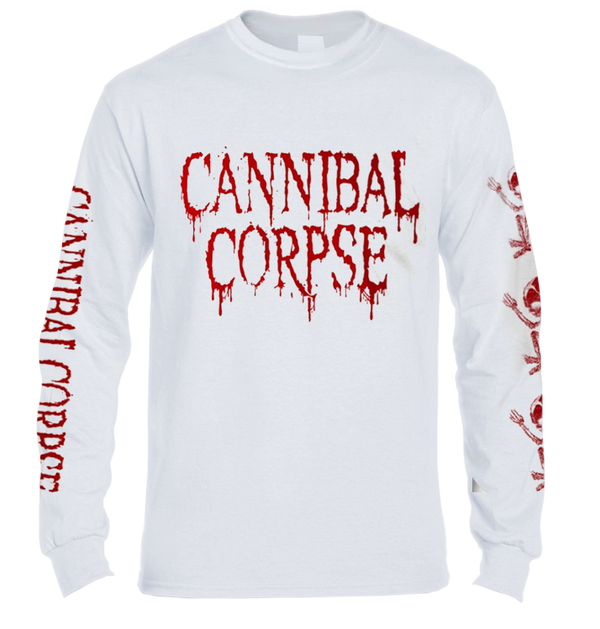 CANNIBAL CORPSE - 'Butchered At Birth - White' Long Sleeve