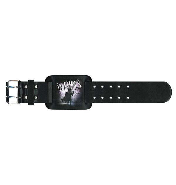 IN FLAMES - 'The Mask' Leather Wristband