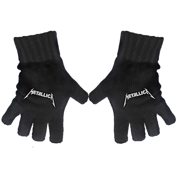 METALLICA - 'Logo' Fingerless Gloves