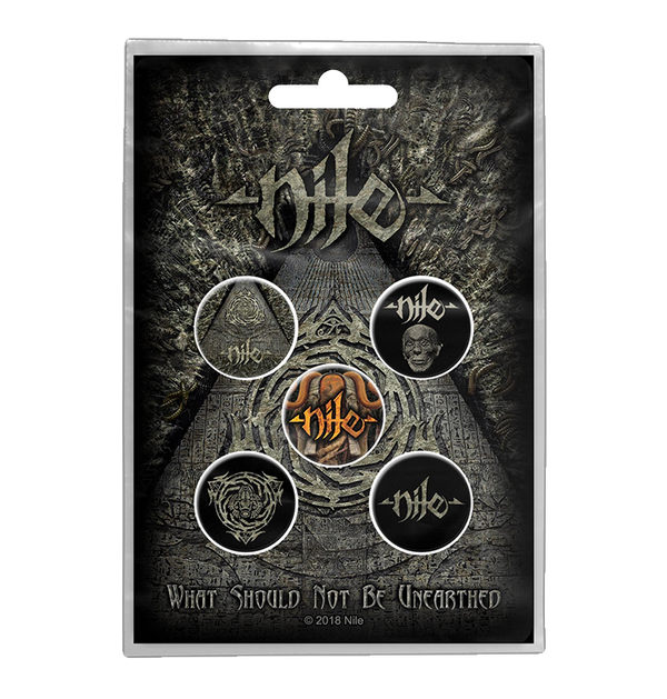 NILE - 'What Should Not Be Unearthed' Badge Set
