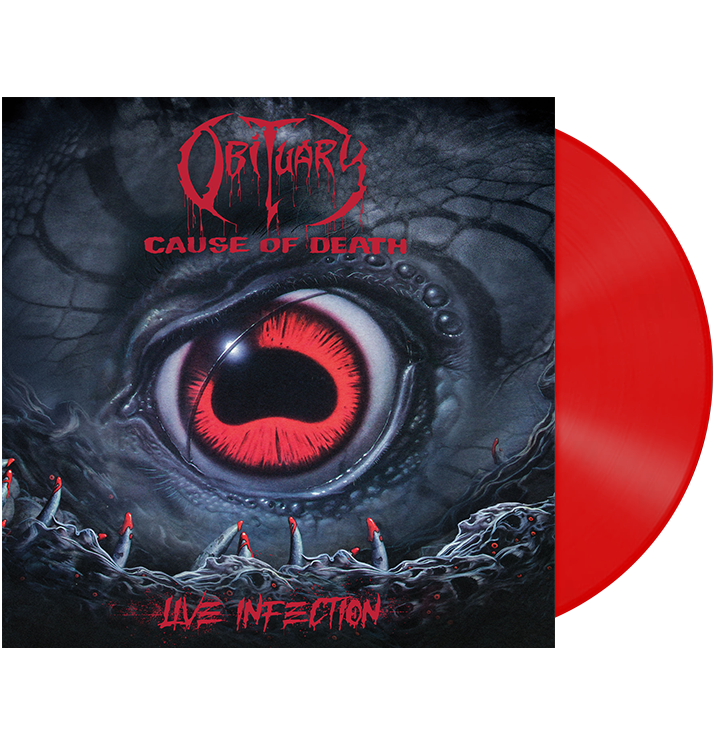 OBITUARY - 'Cause Of Death - Live Infection' LP (Blood Red)