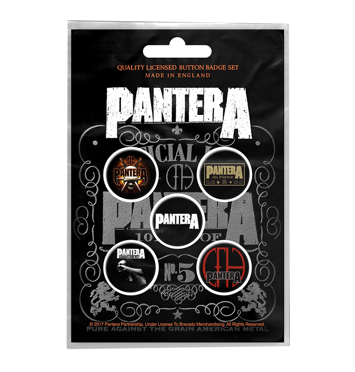 PANTERA - '101 Proof' Badge Set