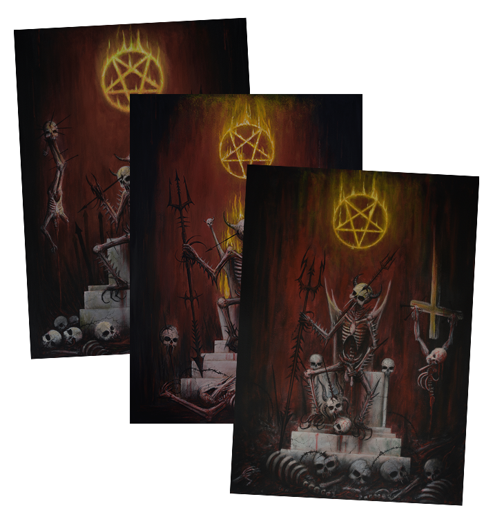 ROK - 'Burning Satan' Art Print Set