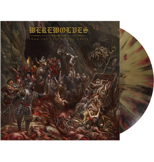 WEREWOLVES - 'From The Cave To The Grave' Red Splatter LP