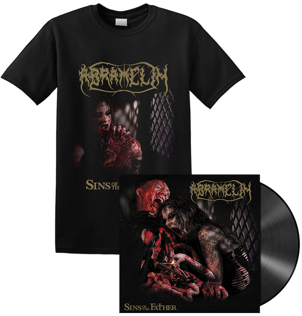 ABRAMELIN - 'Sins Of The Father' Confessional T-Shirt + LP Bundle (PREORDER)