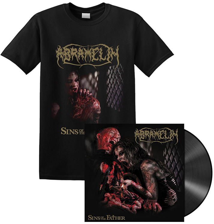 ABRAMELIN - 'Sins Of The Father' Confessional T-Shirt + LP Bundle (PREORDER)