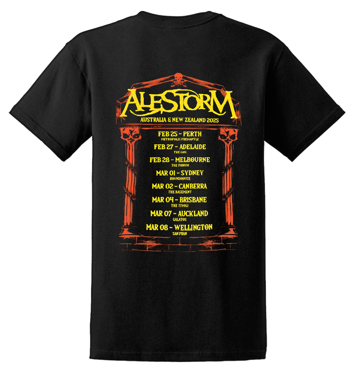 ALESTORM - 'Aus NZ Tour Pirate' T-Shirt