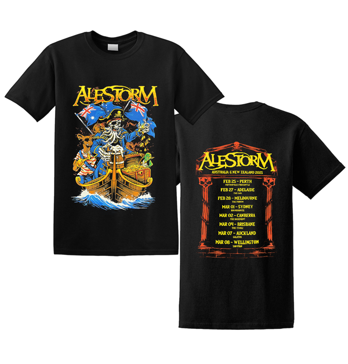 ALESTORM - 'Aus NZ Tour Pirate' T-Shirt