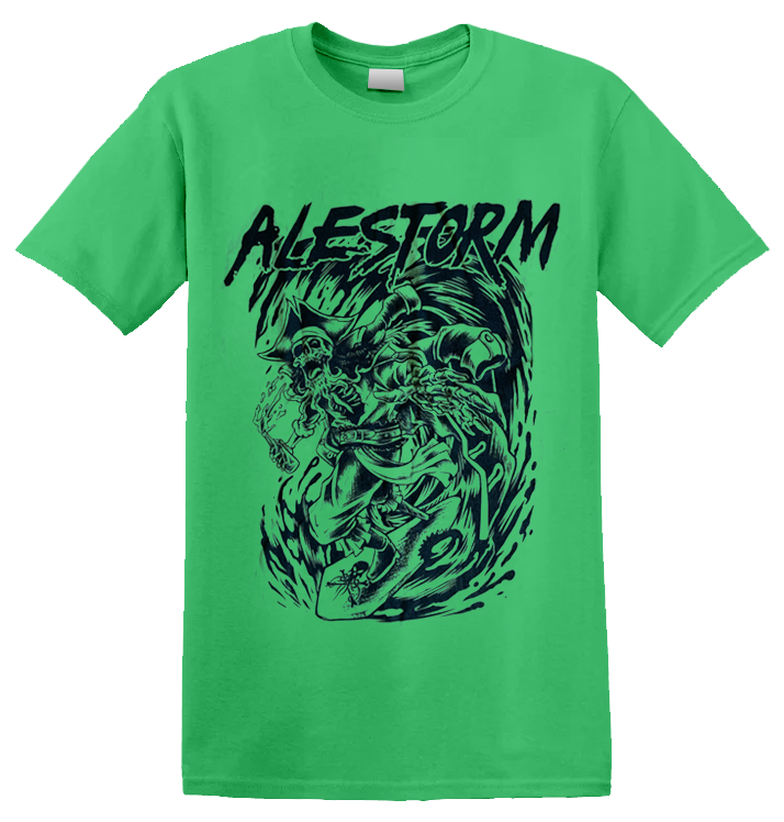 ALESTORM - 'Neon Green Pirate' T-Shirt