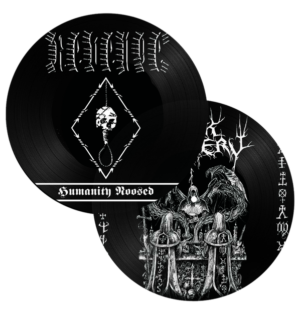 BLACK WITCHERY / REVENGE - 'Holocaustic Death March To Humanity's Doom' Split Picture Disc