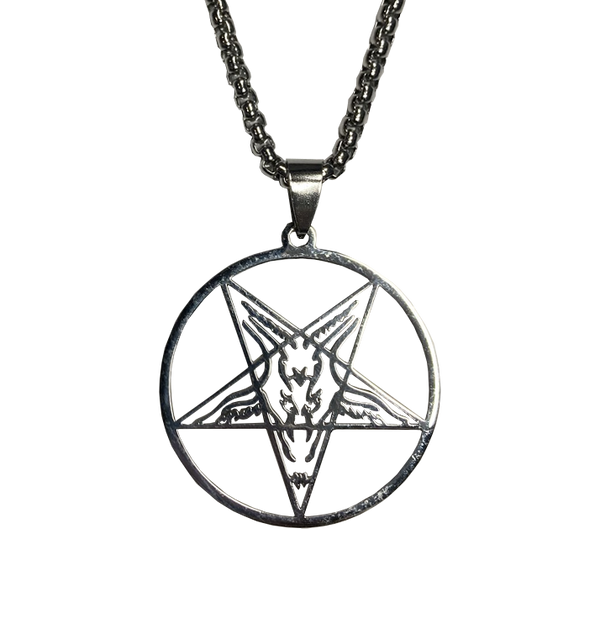BAG OV BONES - 'Goat Lord' Pendant With Chain (Silver)