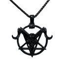 BAG OV BONES - 'Hand Of Doom' Pendant With Chain (Black)