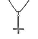 BAG OV BONES - 'Inverted Crucifix' Pendant With Chain (Silver)