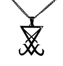 BAG OV BONES - 'Morningstar' Metal Pendant with Chain (Black)