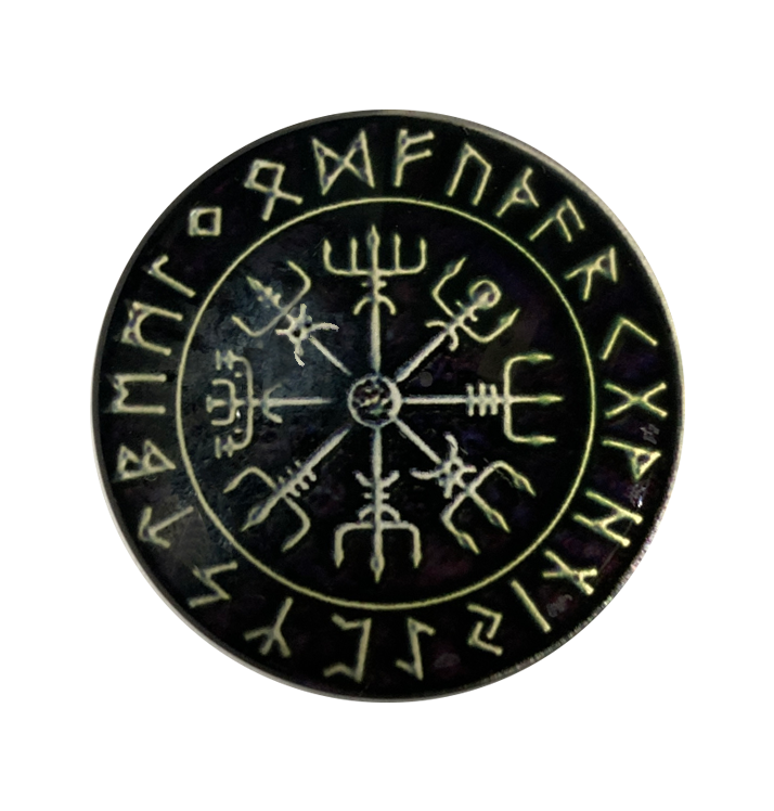 BAG OV BONES - 'Odin's Compass' Magnet (Black)