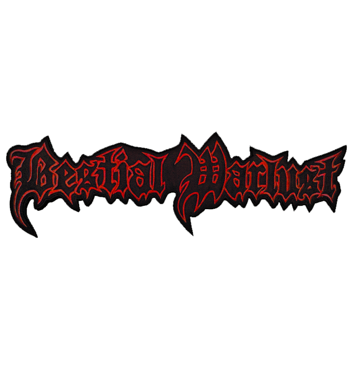 BESTIAL WARLUST - 'Logo' Large Patch (Red)