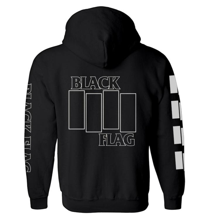 BLACK FLAG - 'Logo' Zip-Up Hoodie