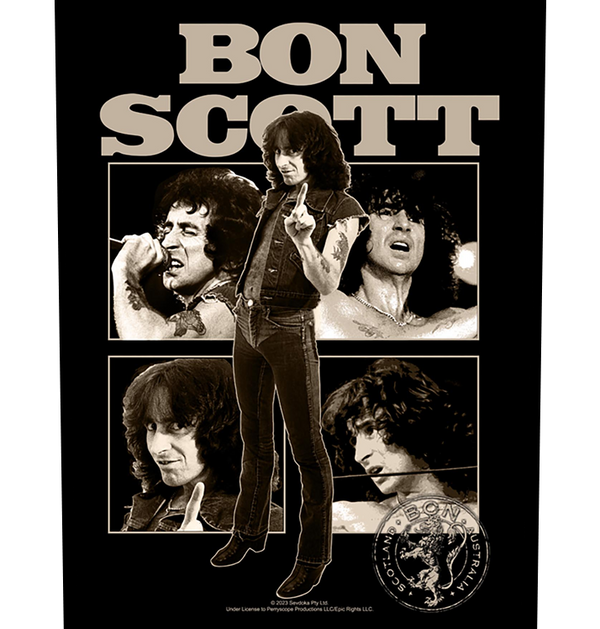 BON SCOTT - 'Collage' Back Patch