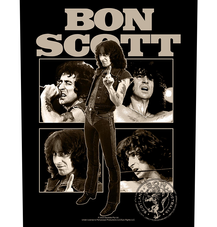 BON SCOTT - 'Collage' Back Patch