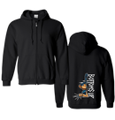 BOTTOMS UP - 'Elle AS Colour' Zip-Up Hoodie