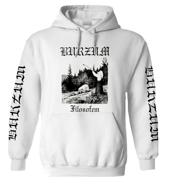 BURZUM - 'Filosofem (3 2018)' Pullover Hoodie (White)