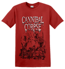 CANNIBAL CORPSE - 'Pile Of Skulls 2018' T-Shirt (Red)