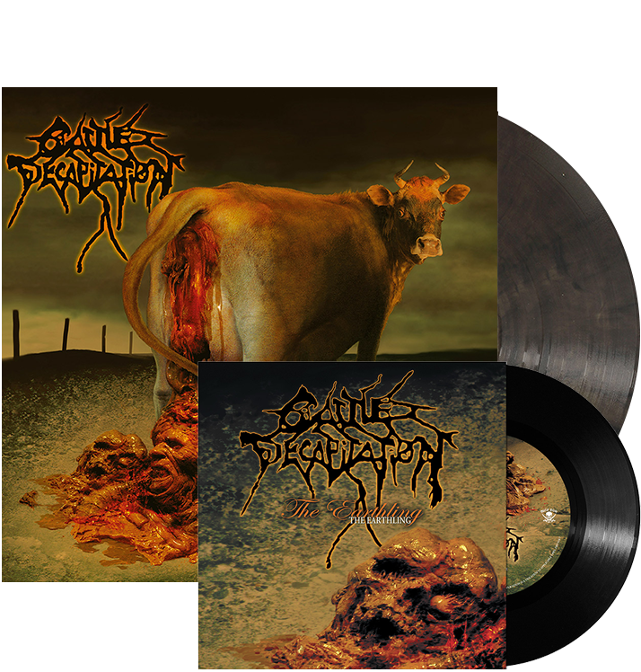 CATTLE DECAPITATION - 'Humanure' LP + 7" (Black Marbled)