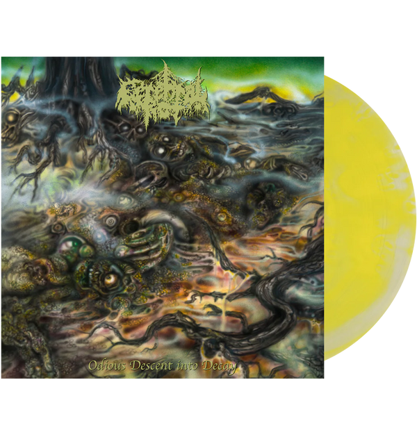 CEREBRAL ROT - 'Odious Descent Into Decay' LP (Piss Yellow Cloudy)