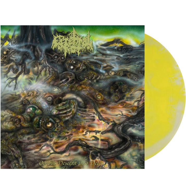 CEREBRAL ROT - 'Odious Descent Into Decay' LP (Piss Yellow Cloudy)