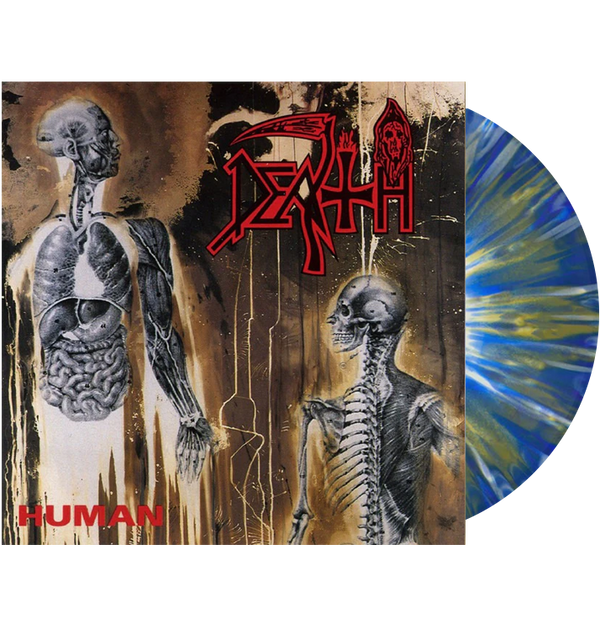 DEATH - 'Human' LP Silver Foil Jacket (Tri-Color Splatter)
