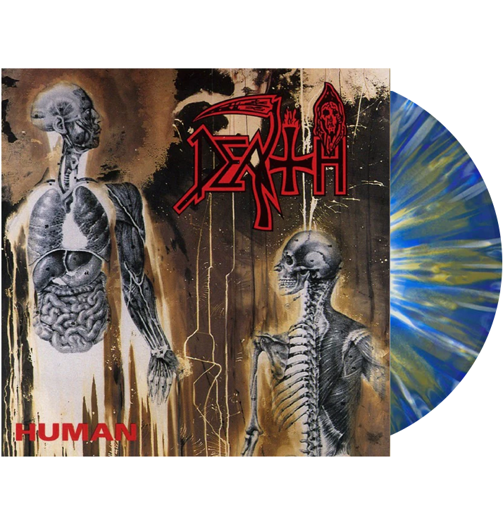DEATH - 'Human' LP Silver Foil Jacket (Tri-Color Splatter)