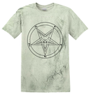 BAG OV BONES - 'Baphomet Pentagram' T-Shirt (Fern Tie-Dye)