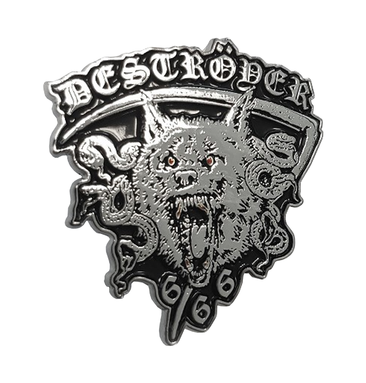 DESTRÖYER 666 - 'Wolfhead' Metal Pin