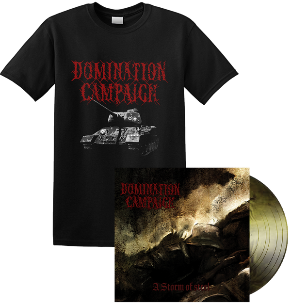 DOMINATION CAMPAIGN - 'A Storm Of Steel' T-Shirt + LP Bundle (PREORDER)