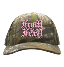 FROTH & FURY - 'Stacked Death Metal Logo' Camo Cap (PREORDER)