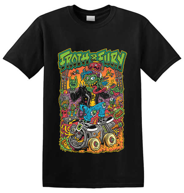 FROTH & FURY - 'Punker Keg Adelaide - Black' T-Shirt (PREORDER)
