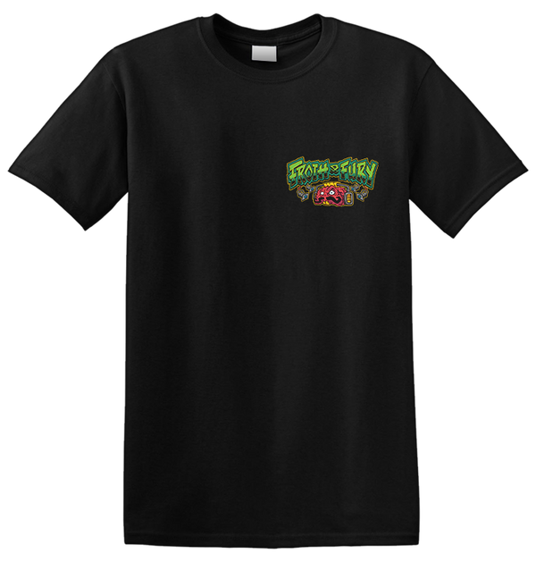 FROTH & FURY - 'Punker Keg Pocket - Black' T-Shirt (PREORDER)