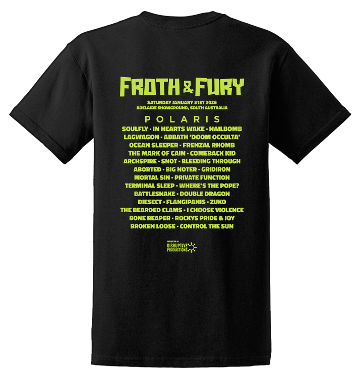 FROTH & FURY - 'Snake Heart Adelaide' T-Shirt (PREORDER)