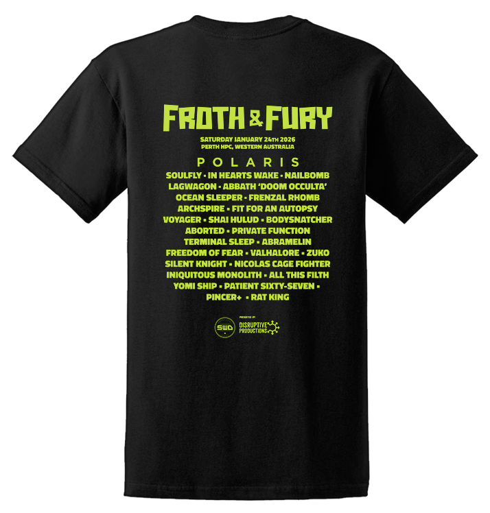 FROTH & FURY - 'Snake Heart Perth' T-Shirt (PREORDER)