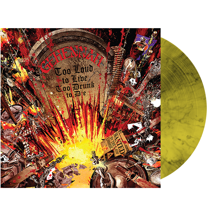 GEHENNAH - 'Too Loud To Live, Too Drunk To Die' LP (Marble)