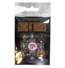 GUNS N' ROSES - 'Guns N Roses Bullet' Badge Set