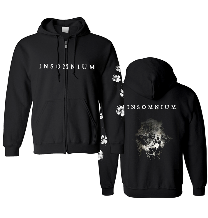 INSOMNIUM - 'Wolf' Zip Hoodie (PREORDER)