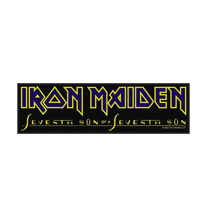 IRON MAIDEN - 'Seventh Son Logo' Strip Patch