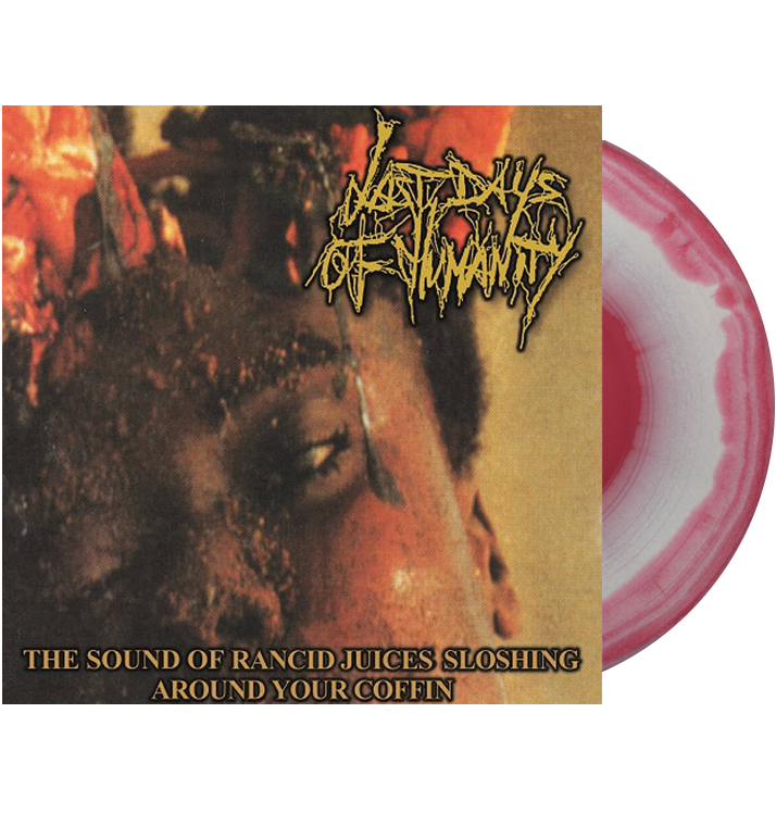 LAST DAYS OF HUMANITY - 'The Sound Of Rancid Juices Sloshing Around Your Coffin' LP (Oxblood/Swirl)