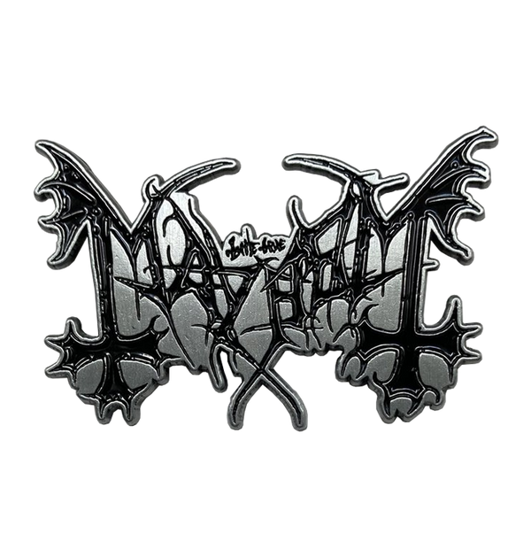 MAYHEM - 'Logo' Metal Pin (Black)
