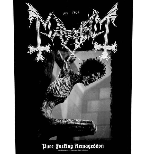 MAYHEM - 'Pure Fucking Armageddon' Back Patch