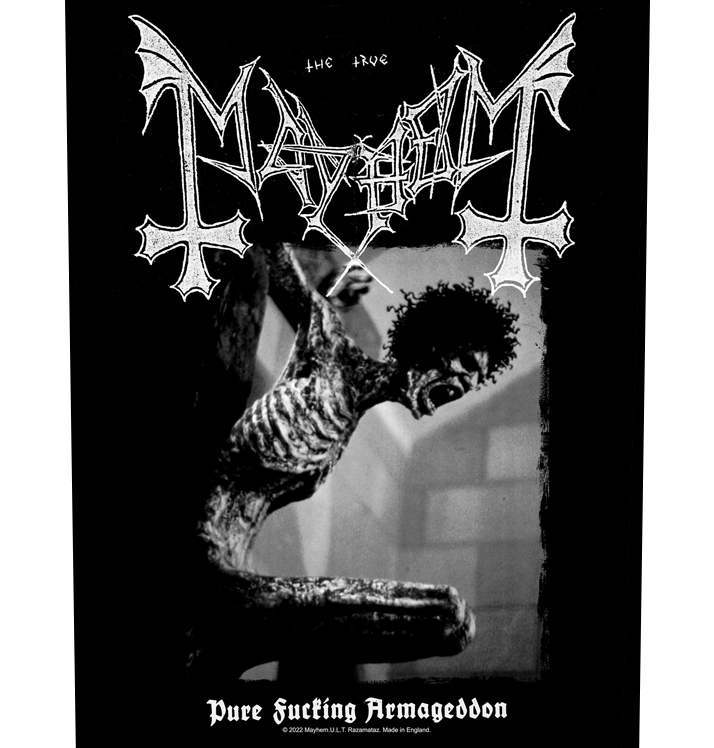 MAYHEM - 'Pure Fucking Armageddon' Back Patch